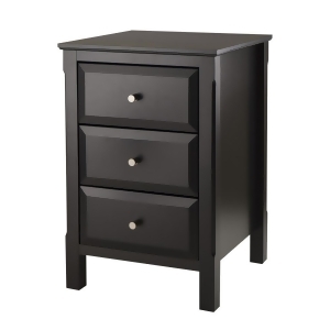 Winsome Wood 20315 Timmy Accent Table Black in Black - All