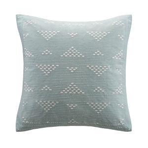 Ink Ivy Cario Embroidered Square Pillow in Blue - All
