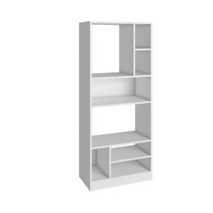 Manhattan Comfort Valenca Bookcase 3.0 In White - All