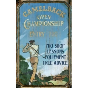 Red Horse Camelback Golf Sign - All