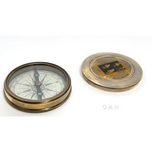 Old Modern Handicraft Beetles Compass w leather case - All