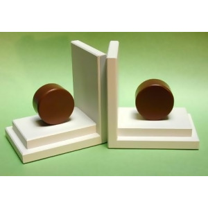 One World Chocolate Circle Bookends - All
