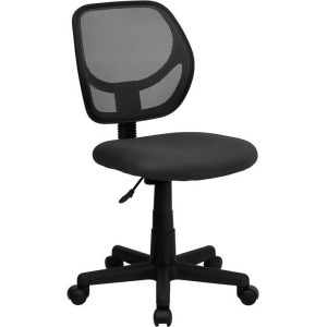Flash Furniture Mid-Back Gray Mesh Task Chair Computer Chair Wa-3074-gy-gg - All