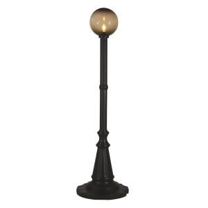 Patio Living Concepts Milano 84 Inch Black w/ Bronze Globe Lantern - All
