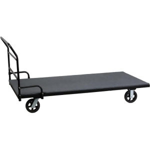 Flash Furniture Folding Table Dolly With Carpeted Platform For Rectangular Table - All