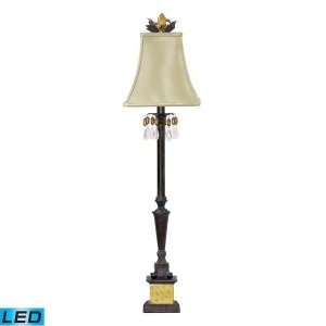 Dimond Lighting Acorn Drop Table Lamp in Black Era Gold Led Offering Up To 8 - All