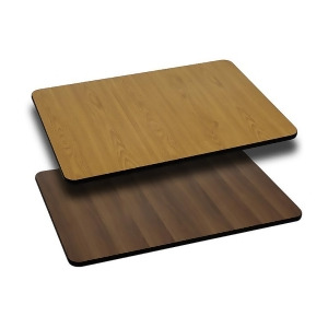 Flash Furniture 30 X 48 Rectangular Table Top With Natural Or Walnut Reversibl - All