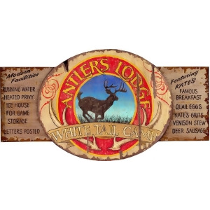 Red Horse Antler Lodge Sign - All