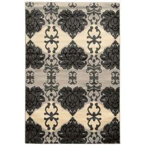 Linon Elegance Rug In Grey And Ivory 2' X 3' - All