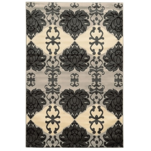 Linon Elegance Rug In Grey And Ivory 2' X 3' - All