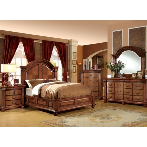 Furniture of America Traditional Inspired Bed In Antique Tobacco - All