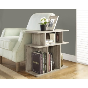 Monarch Specialties Dark Taupe Reclaimed-Look Accent Side Table I 2476 - All