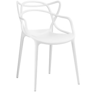 Modway Entangled Dining Armchair In White - All