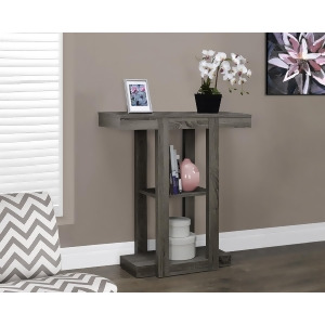 Monarch Specialties Dark Taupe Reclaimed-Look Hall Console Accent Table I 2456 - All