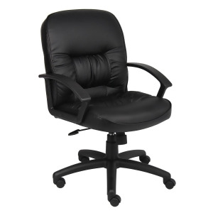 Boss Chairs Boss Mid Back Leatherplus Chair w/ Knee Tilt - All