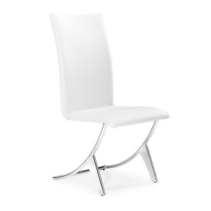 Zuo Delfin Dining Chair in White Set of 2 - All