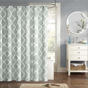 Madison Park Merritt Shower Curtain In Grey Set of 4 - All