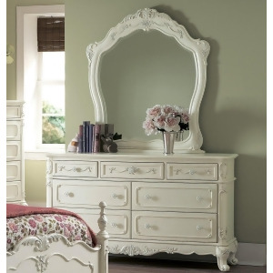 Homelegance Cinderella Kids' Dresser w/ Mirror in White - All