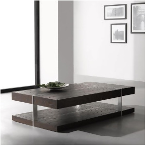 J M Furniture Modern Coffee Table 857 in Dark Oak - All