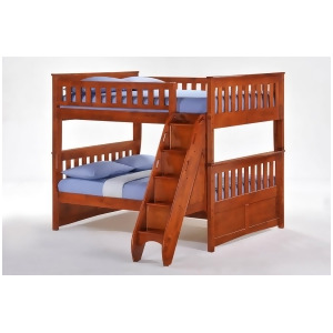 Night and Day Ginger Full over Full Bunk Bed w/ Storage Stairs - All