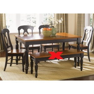 Liberty Furniture Low Country Opt 5 Piece Rectangular Table Set in Anchor Black - All