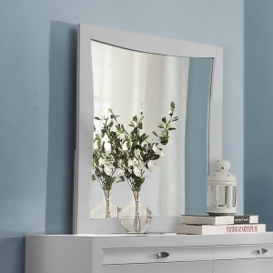 Homelegance Zandra Square Mirror in White - All