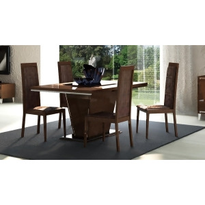 Athome Usa Caprice Table W/Extension In Walnut Lacquer - All