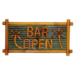 Bamboo Bar Open Sign - All