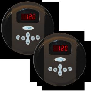 Steam Spa Programmable Dual Control Panel Plus Two memory Settings in Oil Rubbed - All