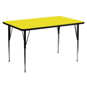 Flash Furniture 30 x 60 Rectangular Activity Table w/ 1.25 Inch Thick High Press - All