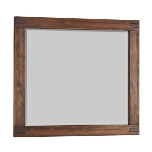 Modus Meadow Solid Wood Mirror in Brick Brown - All