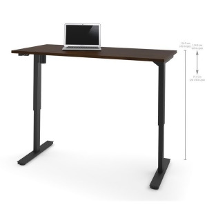 Bestar Electric Height Adjustable Table In Chocolate - All