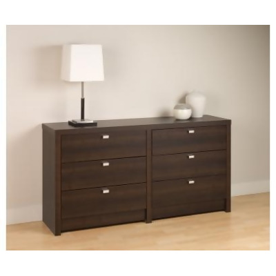 Prepac Series 9 Designer 6 Drawer Dresser In Espresso From Beyond