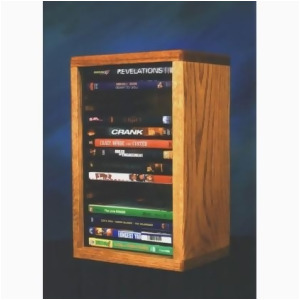 Wood Shed Solid Oak desktop or shelf Dvd/ Vhs Cabinet - All
