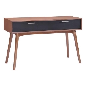 Zuo Modern Liberty City Console Table in Walnut Black - All