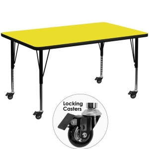 Flash Furniture Mobile 36 X 72 Rectangular Activity Table With 1.25 Thick Hig - All