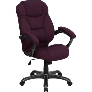 Flash Furniture High Back Grape Microfiber Upholstered Contemporary Office Chair - All