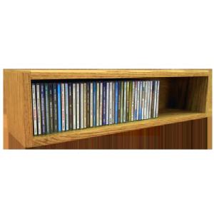 Wood Shed Solid Oak Desktop / Shelf Cd Cabinet 62 Cd Capacity - All