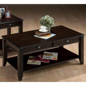 Jofran 459-1 Cockatil Table w/ 2 Drawers One Shelf in Oak Veneer - All