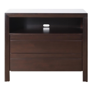 Modus Element 2 Drawer Media Chest in Chocolate Brown - All