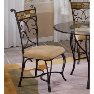 Hillsdale Pompei Fabric Side Chair Set of 2 - All