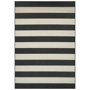 Couristan Afuera Yacht Club Rug In Onyx-Ivory - All