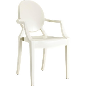 Modway Casper Dining Armchair in White - All