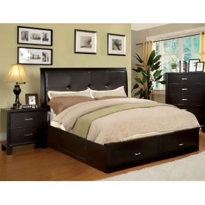 Furniture of America Two-Drawer Platform Bed In Espresso - All