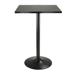 Winsome Wood 20522 Obsidian Pub Square Table in Black - All