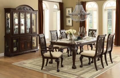 Homelegance Norwich Dining Table in Warm Cherry