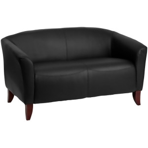 Flash Furniture Hercules Imperial Series Black Leather Loveseat 111-2-Bk-gg - All