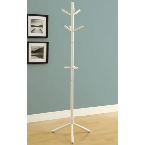 Monarch Specialties 2002 Contemporary Coat Rack in White - All