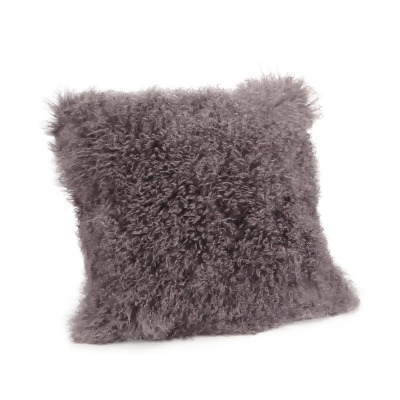 Moe's Home Lamb Fur Pillow Large In Grey 
