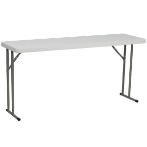 Flash Furniture 18 x 60 Granite White Plastic Folding Training Table Rb-1860-g - All